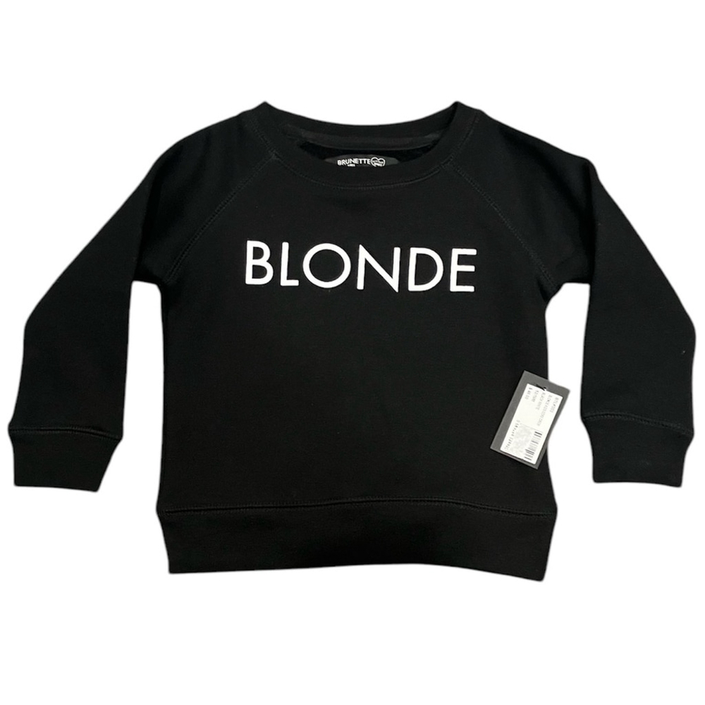 NWT BTL Kids “Blonde” crew sweater